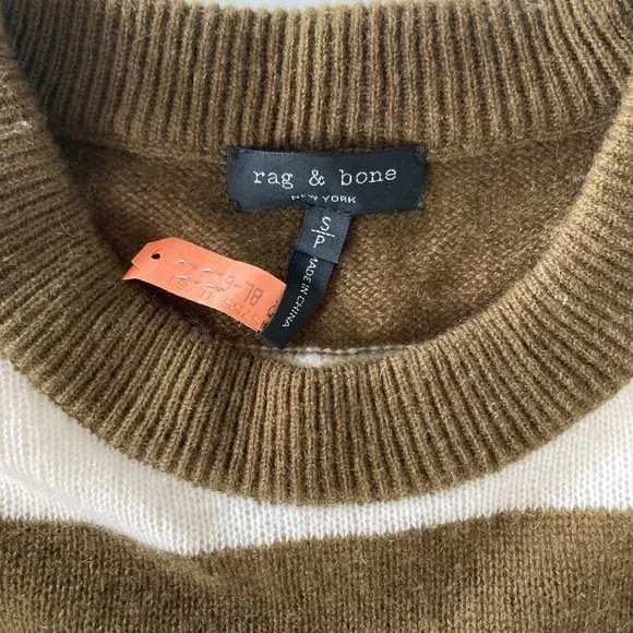 RAG & BONE Annika Cashmere-blend Sweater, Stripe, S - Picture 10 of 11